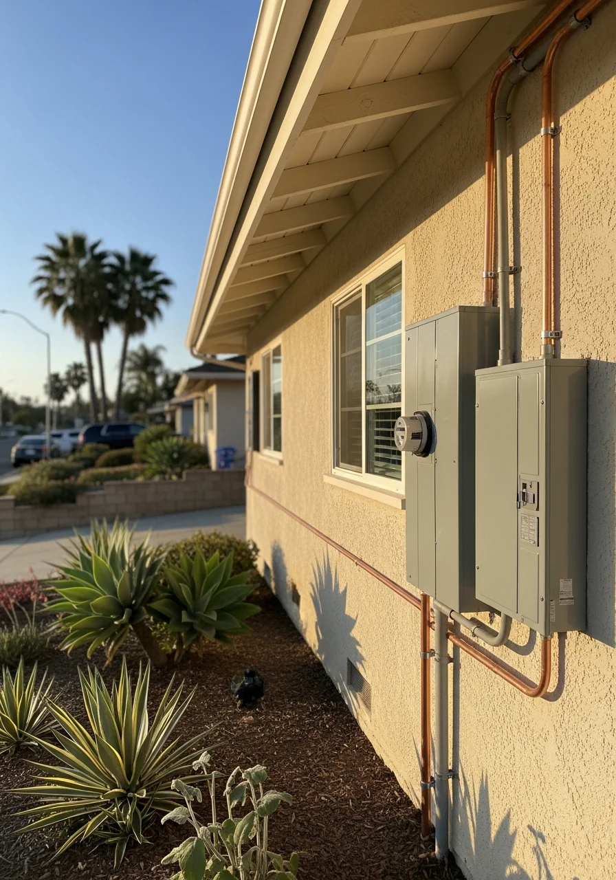Professional contractor work on a La Mesa home exterior, demonstrating quality craftsmanship and attention to neighborhood standards.
