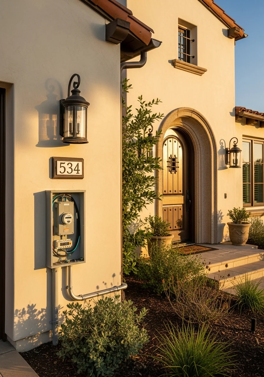 Professional contractor work on a Rancho Santa Fe home's architectural details, showing respect for the property's heritage and quality.